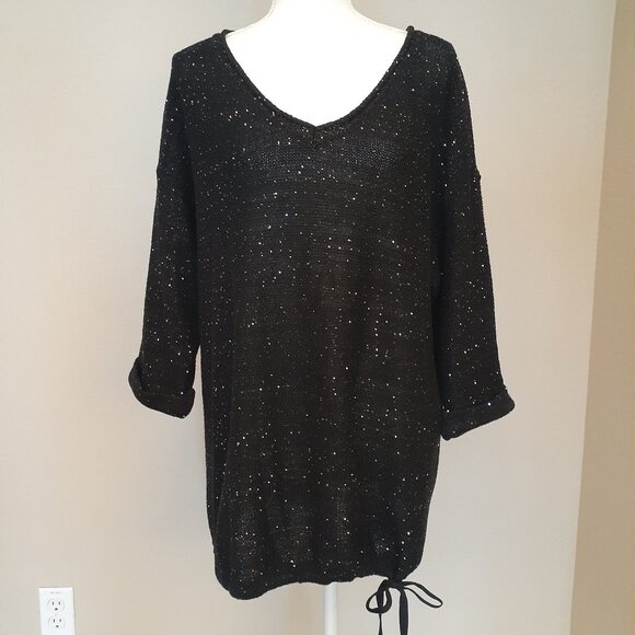 DKNY Jeans Sequin Sweater - Picture 3 of 14